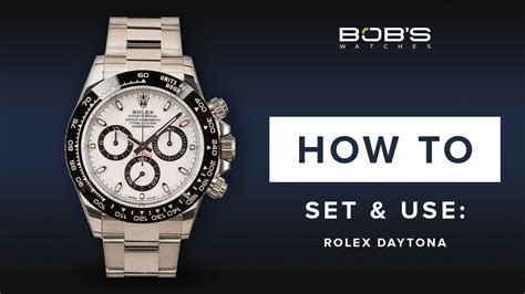 how to work rolex daytona|Rolex daytona setting instructions.